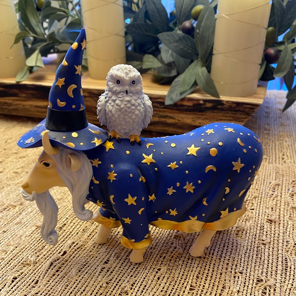 Cow Parade Moolin the Wizard Merlin. VERY RARE